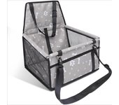 Refuerzo de Coche para Perros, Asiento del Coche de Seguridad para Mascotas Perro Gato Plegable Lavable Viaje Bolsas y Otra Mascota Pequeña con Cremallera Bolsillo, 40 * 34 * 25 cm, Azul
