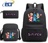 Lilo & Stitch Printed Student Schoolbag Set Children's Backpack Shoulder Bag Pencil Case 3-piece Set