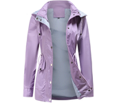 Autumn and winter, oversized coat, raincoat, detachable hat, women's windbreaker