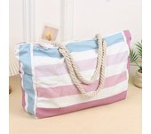 Beach Bags for Women Large Waterproof Tote Bag Zipper Beach Bags Sandproof Swim Pool Bag Large Tote Striped bag large capacity travel storage bag thick cotton portable shopping eco-friendly bag