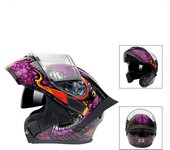 Casco integral moto mujer aire libre modular hombre MX Carreras de Locomotora