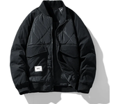 Puffer Jacket Thick Warm Winter Jacket Men Autumn Coats Fashion Casual Cargo Bomber Jackets Baseball High Street Outwear Top