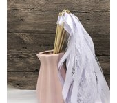 10/20/50Pcs Wedding Ribbon Wands Stick With Bell Lace Ribbon Twirling Streamers Fairy Stick Birthday Party Wedding Decoration