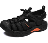 Nuevas sandalias de verano de cuero genuino para hombre, zapatos informales transpirables de diseño a la moda, sandalias de playa de fondo suave para hombre, talla grande 48