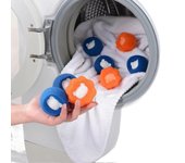 20pcs Washing Machine Hair Catcher Pet Hair Remover Anti-winding Lint Catcher Balls Washing Machine Hair Remover Cleaning Dryer Ball,blue,orange