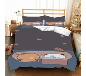 Kawaii Bubu and Dudu 3D Printing Anime Bedding Set Duvet Cover Comforter Bed Single Twin Full King Queen Size Bedding Set Kids