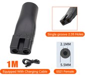 Universal USB charging cable & Tips set for shavers / trimmers / groomers Hair Clipper DC 5.5* 2.1mm 1.8 / 2.35 holes