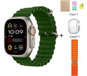 2025 New HK9 Ultra 2 MAX Smartwatch Bluetooth Call Heart Rate Detection Sports Mode Flashlight 1GB Memory AMOLED Compatible with Android IOS Smartwatch