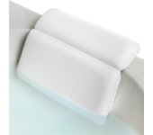 Ultra Soft & Luxurious Spa Bath Pillow, with 2X Thickness & Cozy Feel, 2 Panel Design to Support Back & Shoulder, for Bathtub Hot Tub and Jacuzzi, Slip Resistant (14.25 x 11.25 Inch, White)