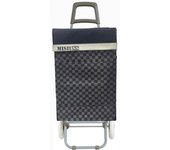 Carrito de Compra Plegable Ligero 100x41x33cm, Resistente con 2 Ruedas, Capacidad de Carga 48 Litros - Ideal para Comprar