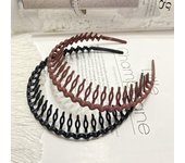 2PCS non slip plastic headband, easy to comb thin headband, versatile and fashionable, suitable for both men and women