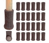 24 Pcs Chair Leg Socks High Elastic Floor Protectors Non Slip Chair Leg Feet Socks Covers Furniture Caps Set, Fit Diameter