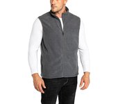 Men's Fleece Vest, Lightweight Warm Zip Polar Fleece Vest Jacket with Zippered Pockets, Winter Sleeveless Jacket