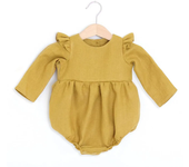 Baby Girl Clothes For 0-2Y Spring Soft Cotton Newborn Baby Girl Long Sleeves Romper Fashion Infant Clothing