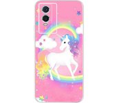 For Vivo Y76 5G 2021 Case Fundas Donut Butterfly Pattern Painting Etui Back Cover For Vivo Y76 Y 76 VIVOY76 5G Silicone Tpu Case