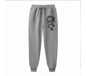 Fashionable and Casual Dragon Print Jogging Pants, Men's Fitness Sports Pants, Outdoor Sports Pants, Running Pants