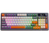 M96 Teclado inalámbrico Bluetooth de doble modo para juegos mecánicos PBT Ball Cap con mando de pantalla