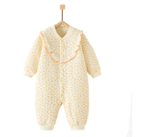 Pijama de algodón suave para bebé recién nacido niña, pijama lindo, 0-12 meses niños otoño e invierno ropa de abrigo