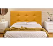 Cabecero Mod. Big Tennessee tapizado en Polipiel de Dormitorio Medidas cabecero de Cama niño, Juvenil y Matrimonio Cabezal, tapizado, Acolchado (105x70, Blanco)