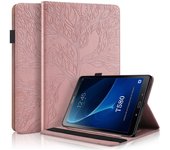 For Samsung Tab A 10.1 2016 Case Tree Embossed Leather Tablet For Funda For Samsung Galaxy Tab A A6 10 1 2016 Case T580 T585