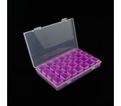 28 Slots Colorful Plastic Storage Box Nail Art Decorating Tool Container Pill Box Jewelry Box Display Case Makeup Organizer