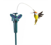 Verde - Pájaros Voladores Realistas - Decoración de Jardín Para Exterior - Energía Solar