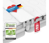 FLIPLINE Puente para Cama Doble Todo en uno [200 x 18 cm], para familias y Parejas, con Funda Resistente a desgarros, Correa elástica y Bolsa de transportes, cuña para Cubrir Huecos Entre colchones