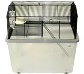 Jaula para HámsterJaula para Hamster 57 * 58 * 43cm jaulas Hamsters Grande Bebedero comedero (SOY0067)