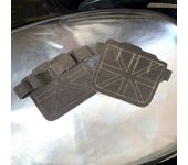 Guantes de elevación de pesas, accesorios de cuero antideslizantes, almohadilla de Palma de cuero de Vaca