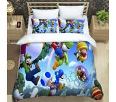 Japanese Games Super Mario Pattern Quilt Cover With Pillowcases Microfiber 3D Digital Printed Bedding Set Twin Full Queen King