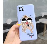 For Samsung A22 Case Flower Gril Silicone Soft Phone Cases For Samsung Galaxy A22 5G A 22 A226B SM-A226B Back Cover Bumper