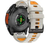 QuickFit 22mm 26mm Fenix8 Watch Band For Garmin Fenix E 8 47mm 51mm 7 7X 6 6X/Epix Pro/Enduro 3 Two-Tone Silicone Strap Bracelet