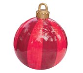 Bola inflable de PVC para decoración navideña al Aire Libre, Bolas grandes Gigantes, decoraciones para arbolas de Navidad, Bola de Juguetes sin Adorno de Luz