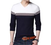 EU SIZE 2024 Men Brand Spring Autumn Sweater Business Leisure Sweater Pullover V-neck Mens Fit Slim Sweaters Knitted for Man