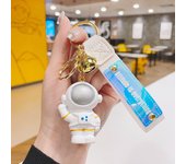 Exquisite cartoon resin astronaut keychain pendant gift