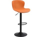 Taburetes Altos de Cocina, Taburete de Bar Regulable en Altura en Cuero PU, Taburete Alto con Respaldo y Reposapiés, Taburete Cocina Giratorio, Moderno