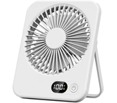 Mini ventilador portátil USB de escritorio, enfriamiento rápido, flujo de aire fuerte, funcionamiento silencioso, viento ajustable de 4 velocidades, ventiladores ultrafinos de pie