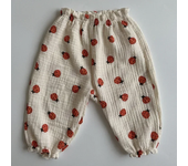 Verano delgado pantalones de bebé amor linterna pantalones, niños pequeños pantalones casuales florales