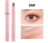Metallic Grey Silver Eyeshadow Eyeliner Pencil Long-lasting Silkworm Highlighter Pen Two-color Shimmer Gradient Eye Shadow Stick
