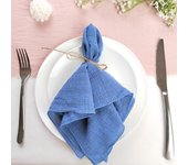 Set of 6  Terracotta Sewing Cloth Napkins Cotton Factory Wholesale Fabric Serviette Gauze Table Towels Wedding Decoration Easter