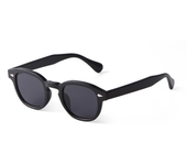 Gafas de sol redondas para hombre y mujer, lentes de sol cuadradas con remaches, color amarillo y azul, diseño Retro de marca, a la moda, UV400, 2024