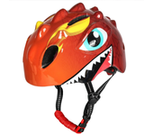 Casco de ciclismo juvenil ventilado: gráficos de dinosaurios juguetones para patines, scooters y patines