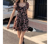 Mini A-Line fashion summer outt French new style ruffled