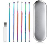 Ear Cleaning Kit,Safe Ear Wax Removal Tool,Earwax Removal Kit,Painless Ear Pick,with Storage Box and Cleaning Brush