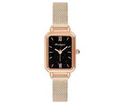 Puerta berenjena genuino nuevo reloj de cuarzo automático para mujer impermeable suizo