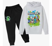 Conjunto de Sudadera con Capucha de Minecraft para Niños y Adolescentes Ropa Deportiva para Jogging