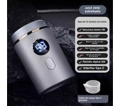 Maquinilla de afeitar eléctrica para hombre, pequeña, de acero, nueva mini maquinilla de afeitar portátil para novio