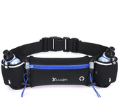 Riñonera deportiva con botella de agua para hombre y mujer, bolsa de cinturón para correr, riñonera para teléfono