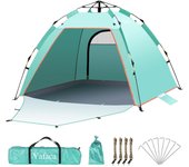 Carpa de Sombra Portátil UV 50 + Súper Grande Automática para 1-3 Personas, Carpa de Sombra Ligera y Fácil de Instalar al Aire Libre para Jardines, Pesca y Picnic