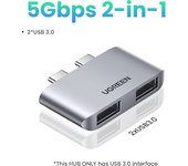 UGREEN USB C HUB Dual Type-C 3.1 for MacBook Pro Air MacBook Pro Dock Docking USB Type C 3.0 HUB